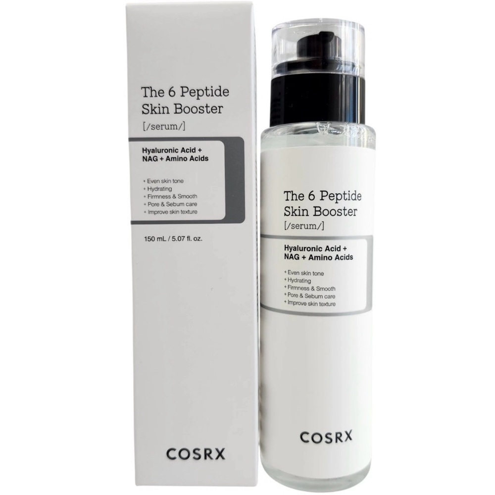 COSRX The 6 Peptide Skin Booster Serum 5.07oz 150mL Korean Skincare Exp. 06/2027
